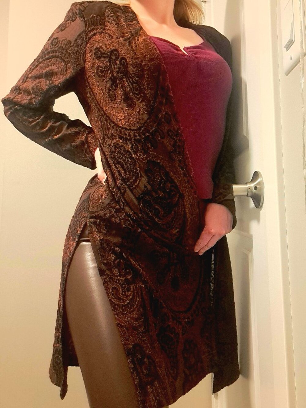 Brown 1980's Coldwater Creek Cardigan